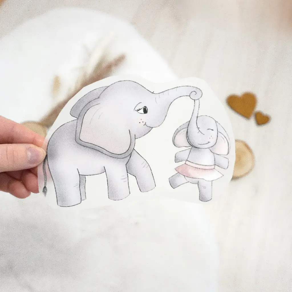 Bügelbild - Elefant