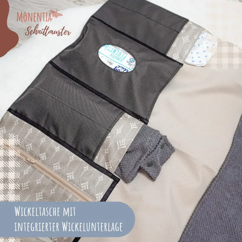 Schnittmuster Wickeltasche inkl. Wickelunterlage