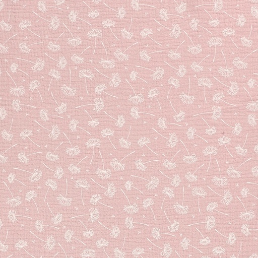 Musselin Rosa - Pusteblumen